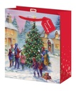 3 x Larg Chrismas  Tree & vintage Style Gift Bag