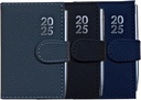2025 Page a Day A7 Diary Soft Leather Feel Pocket Size Journal With Pen