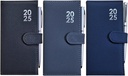 2025 Week To View Premium Padded Slim Pocket Diary Stud Close Diary With Pen