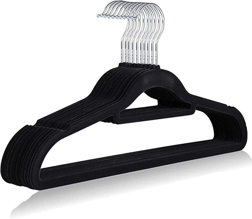 10 PK Velvet  Hangers Set  Packed
