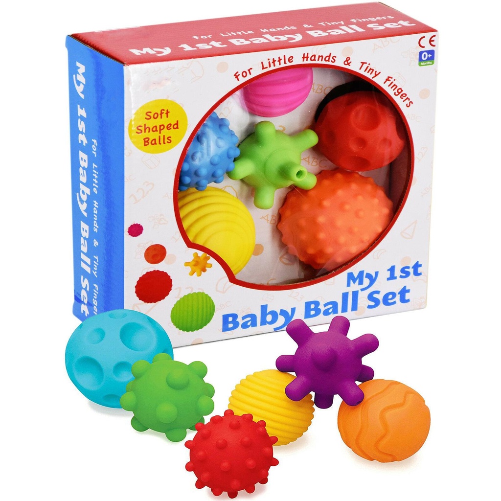 2 Pack 6 Piece First Baby Ball Set