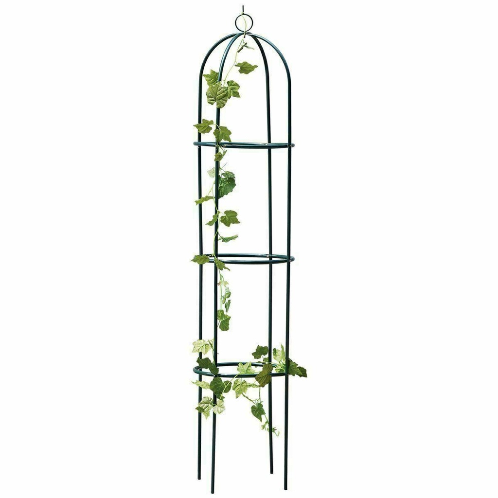 1.9M GARDEN OBELISK STEEL OUTDOOR ROSe