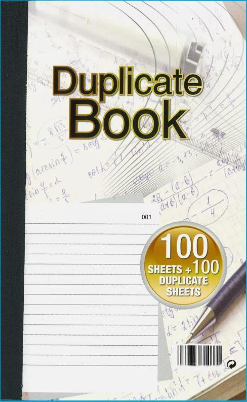 100 Sheet Numbered Business Receipt Invoice Duplicate Book & Carbon Paper