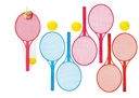 1 X Deluxe Tennis Set With Soft Ball  - 3 ASSORTED -