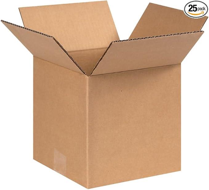 100 PK 10X10X10  Corrugated Cardboard Box for Packing, Moving and Storage