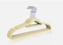 10 X ANTI SLIP FLOCKED COAT CLOTHES HANGERS VELVET TROUSER TIE HANGING SPACE SAVING