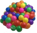 100PCS Kids Soft Pit Balls Plastic Mini Play Balls Crush Proof Multicolour Balls
