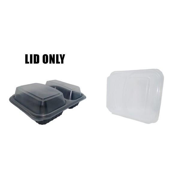 100pc Pp 2 Section Transparent Burger Box Lids 17G