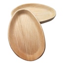 10'' Palm Leaf Plate Plates 10x6 Inch Oval - 10  pcs