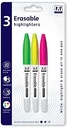 3 erasable Highlighters