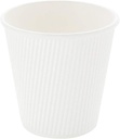 100 White 12OZ Ripple Hot Drink Paper Cups
