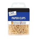 100 Stationery Office School Clips - Gold